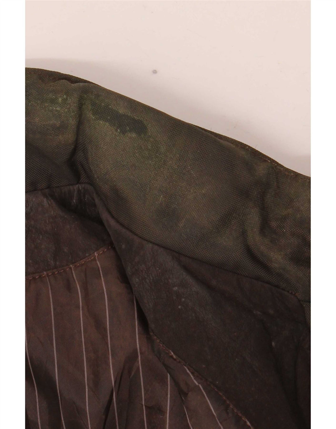 Vintage Mens Hooded Leather Jacket IT 52 Large Brown