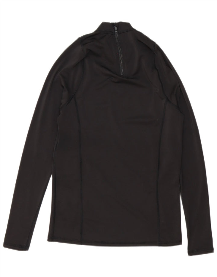 Gornji dio trenirke Mistral Graphic Zip Deck Pulover Mali crni poliester