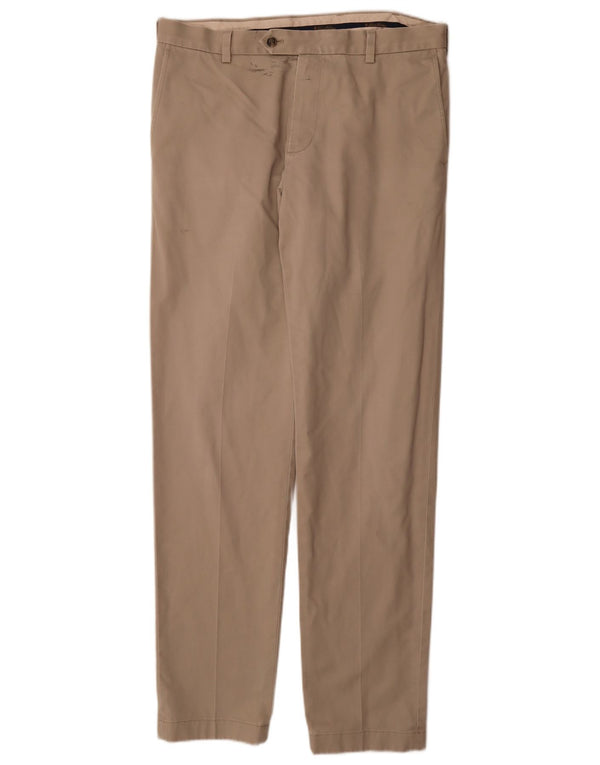 Brooks Brothers muške uske chino hlače W34 L34 bež pamuk