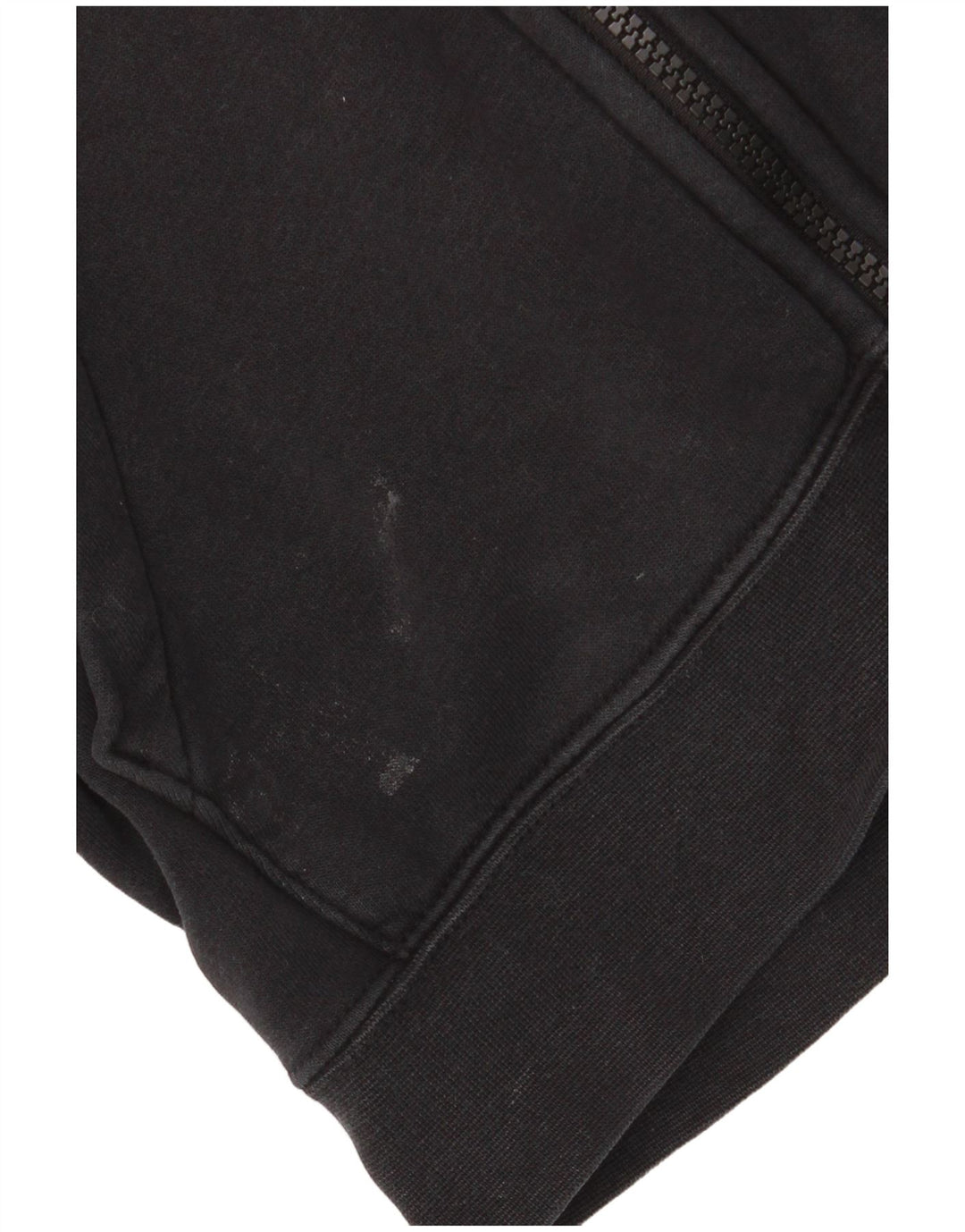 NIKE ženska velika majica s kapuljačom s patentnim zatvaračem UK 6 XS crni pamuk