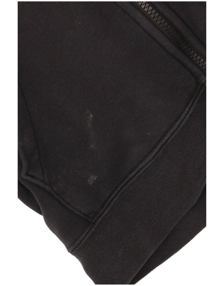 NIKE ženska velika majica s kapuljačom s patentnim zatvaračem UK 6 XS crni pamuk