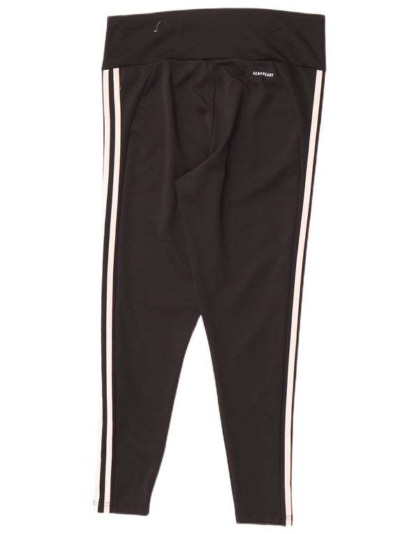 Adidas ženske Aeroready tajice UK 16/18 veliki crni poliester