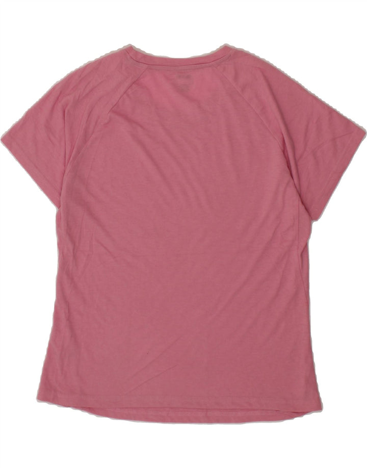 REEBOK Womens T-Shirt Top UK 14 Medium Pink Cotton Vintage Reebok and Second-Hand Reebok from Messina Hembry 