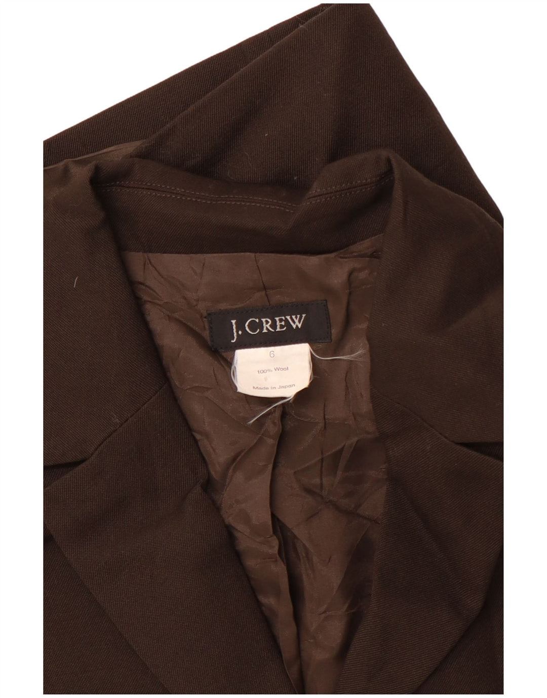 J. CREW Ženska jakna sa 4 gumba US 6 Srednje smeđa vuna