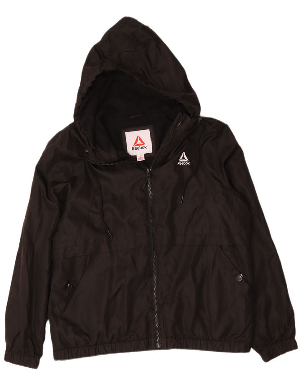Reebok muška bomber jakna s kapuljačom UK 40 veliki crni poliester