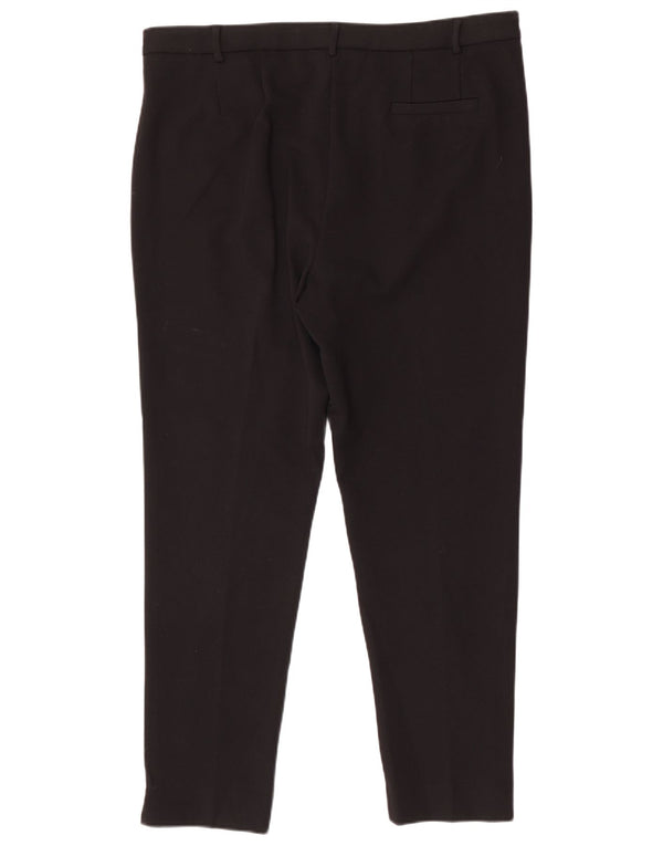 Marks & Spencer ženske uske hlače odijela UK 18 XL W36 L30 Crna viskoza
