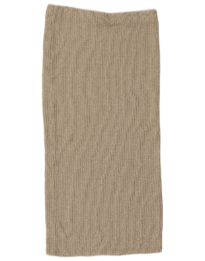 ZARA ženska midi suknja visokog struka velika W30 siva viskoza