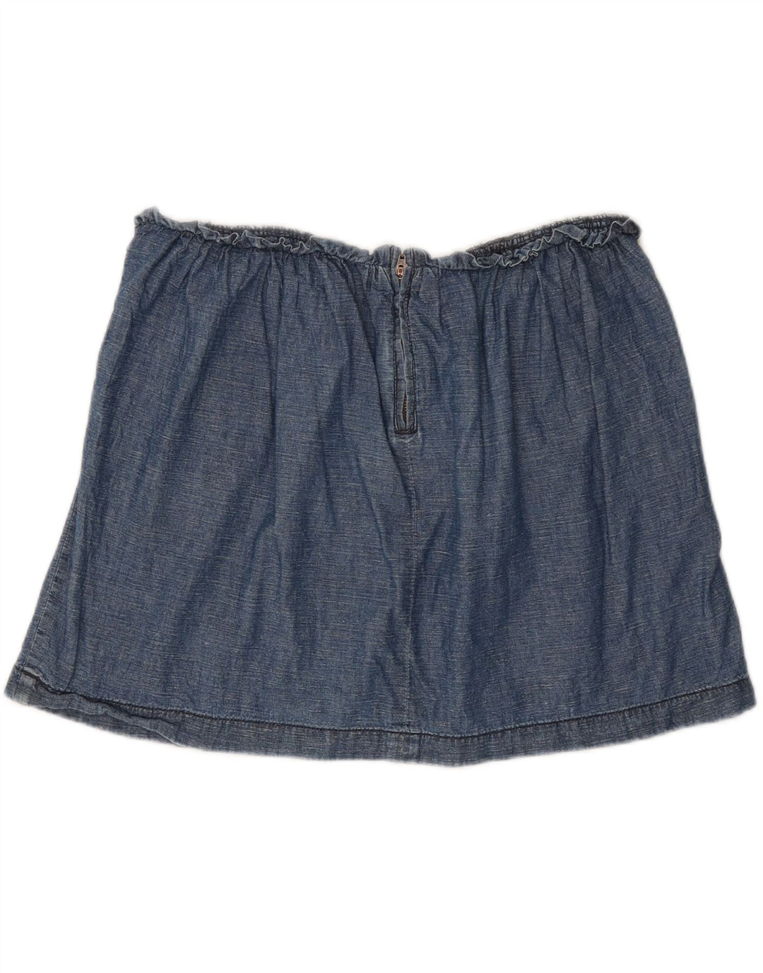 J. CREW Womens Mini Skirt US 10 Large W32  Blue Cotton Vintage J. Crew and Second-Hand J. Crew from Messina Hembry 