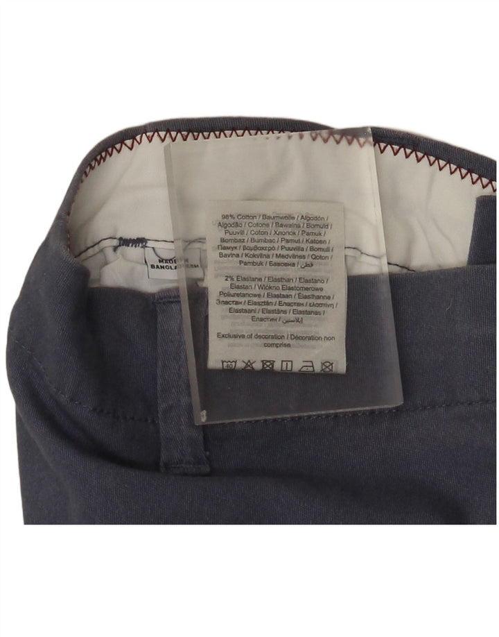 Jack & Jones Mens Chino Shorts Medium W32 Navy Blue Cotton