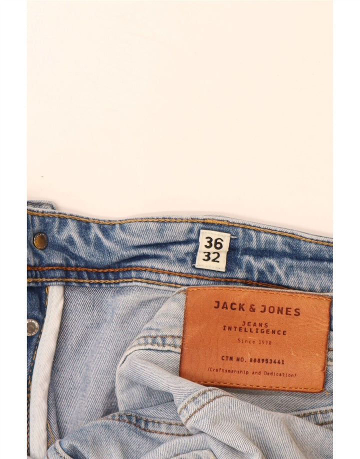 JACK & JONES Muške ravne traperice W36 L32 Plavi pamuk