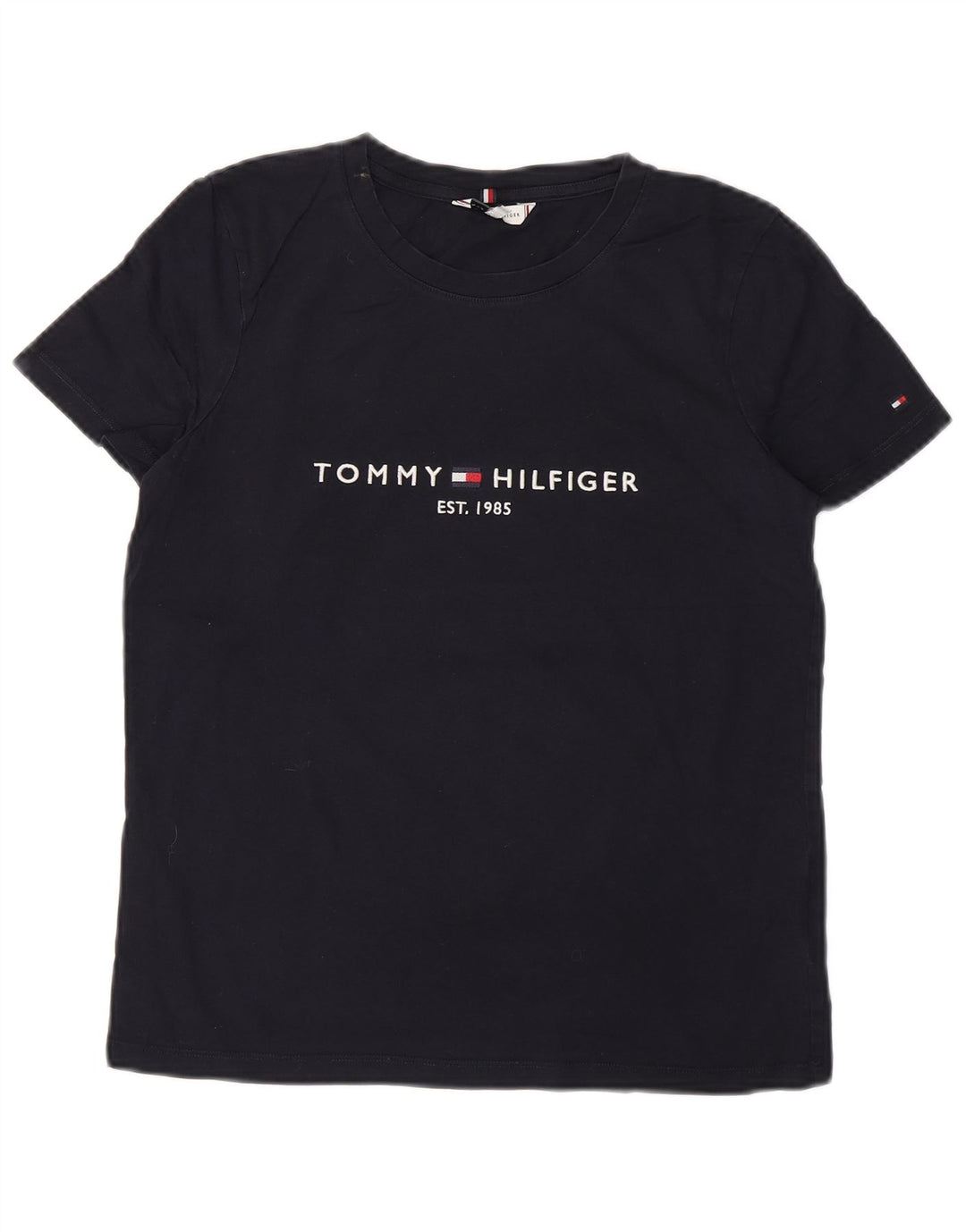 TOMMY HILFIGER Ženska majica kratkih rukava s grafičkim motivima UK 12 srednje tamnoplavi pamuk