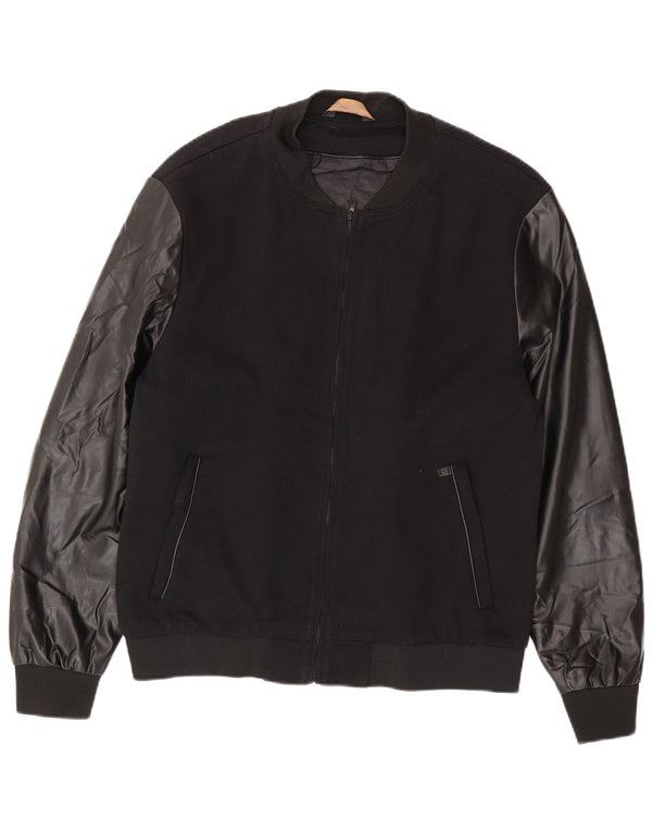Zara muška bomber jakna UK 42 XL crni poliester