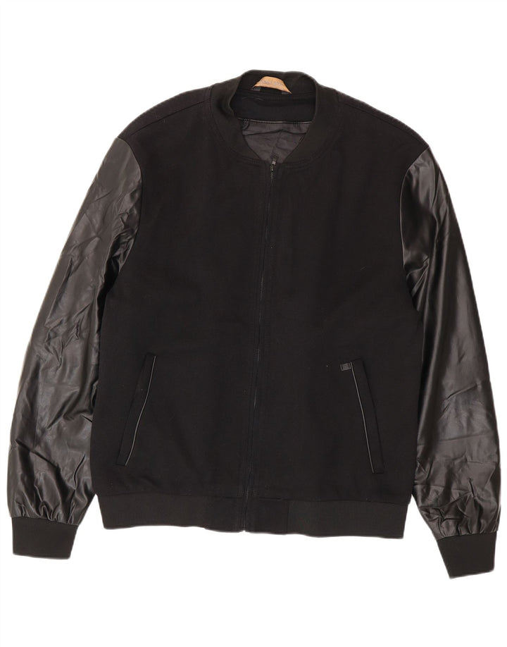 Zara muška bomber jakna UK 42 XL crni poliester