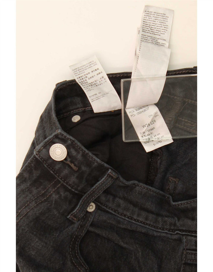 Levi's ženske sužene traperice W26 L29 crni pamuk