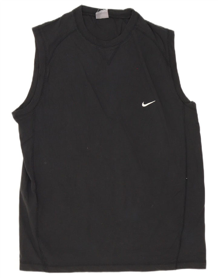 Nike muška majica kratkih rukava Srednji crni pamuk