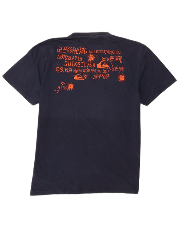 Quiksilver muška majica s grafičkim motivima XL tamnoplavi pamuk
