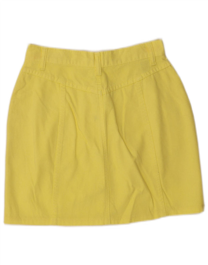 Benetton ženska mini suknja IT 40 mala W26 žuti pamuk