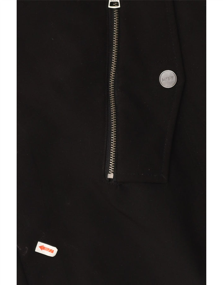 Dkny ženska jakna parka s kapuljačom UK 18 XL crni poliester