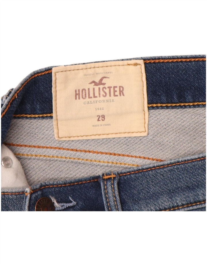 HOLLISTER Muške traper kratke hlače W28 Srednje plavi pamuk