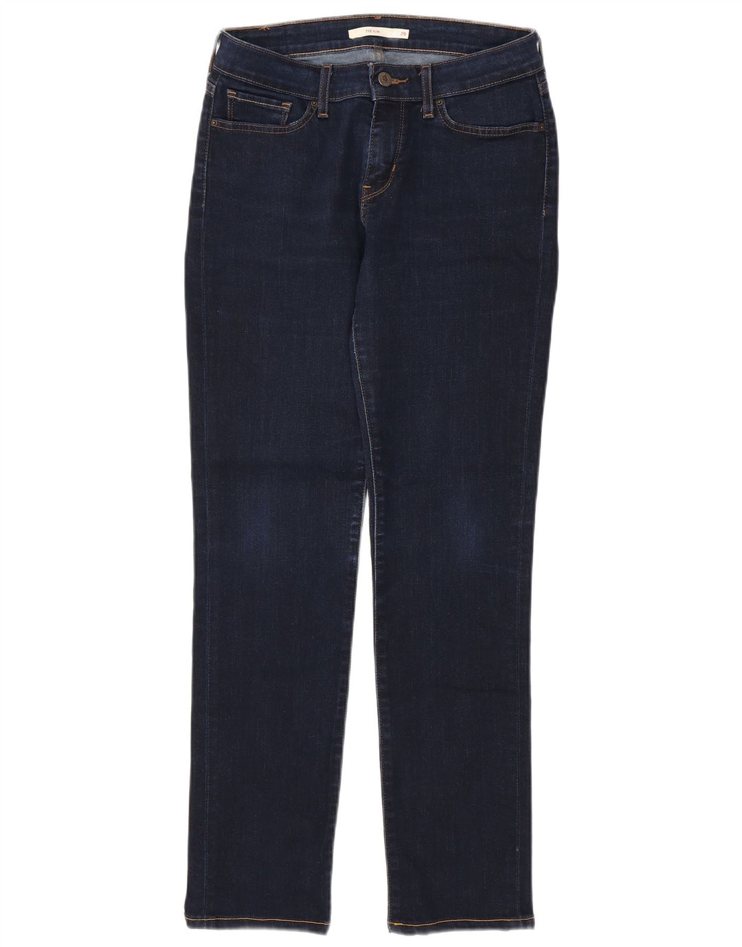 Levi's ženske 712 uske traperice W29 L32 tamnoplavi pamuk