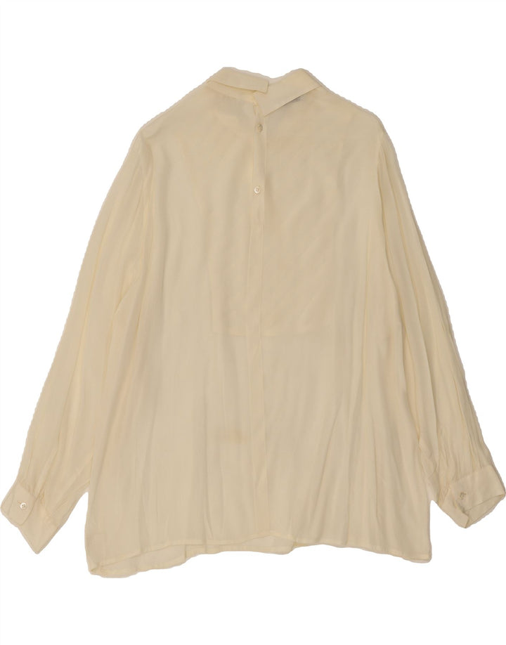 VINTAGE Womens Pullover Shirt Blouse IT 50 XL Off White Acetate Vintage Vintage and Second-Hand Vintage from Messina Hembry 