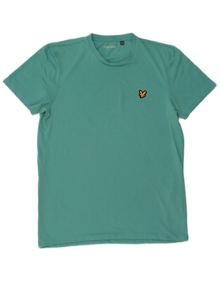 LYLE & SCOTT Muška majica kratkih rukava Srednji tirkizni pamuk