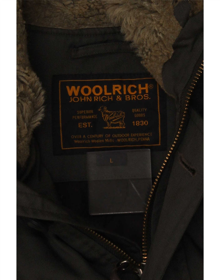 Woolrich muška parka jakna s kapuljačom UK 40 velika siva