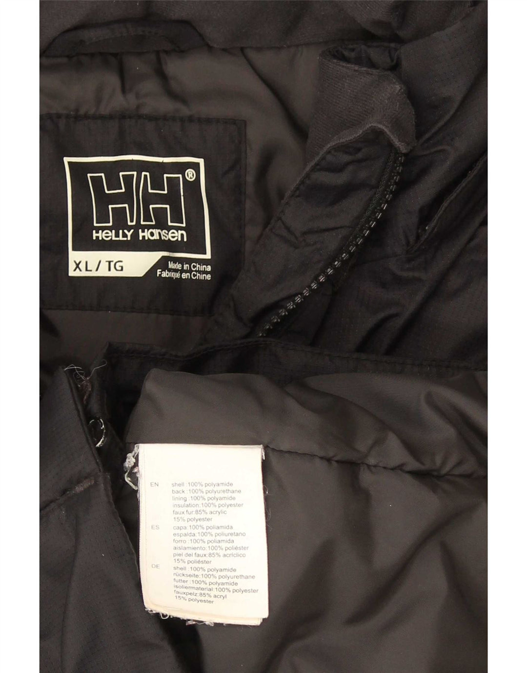Helly Hansen ženska jakna parka s kapuljačom UK 18 XL crni poliamid