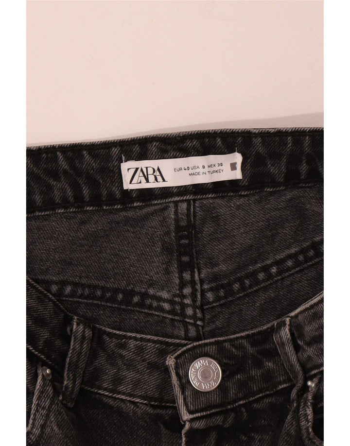 Zara ženske traper kratke hlače EU 40 srednje W30 crne
