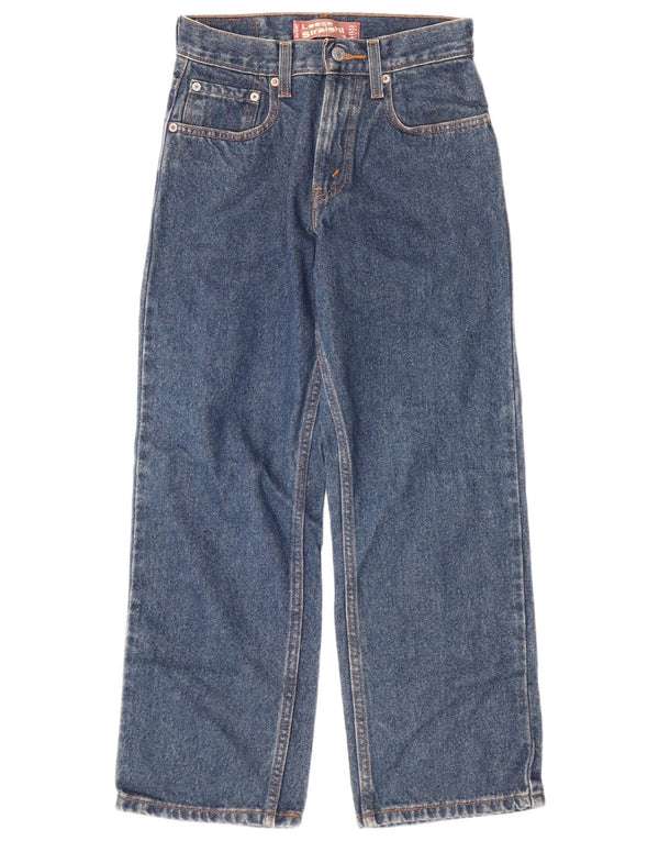 LEVI'S Boys 569 široke ravne traperice 11-12 godina W26 L26 plavi pamuk