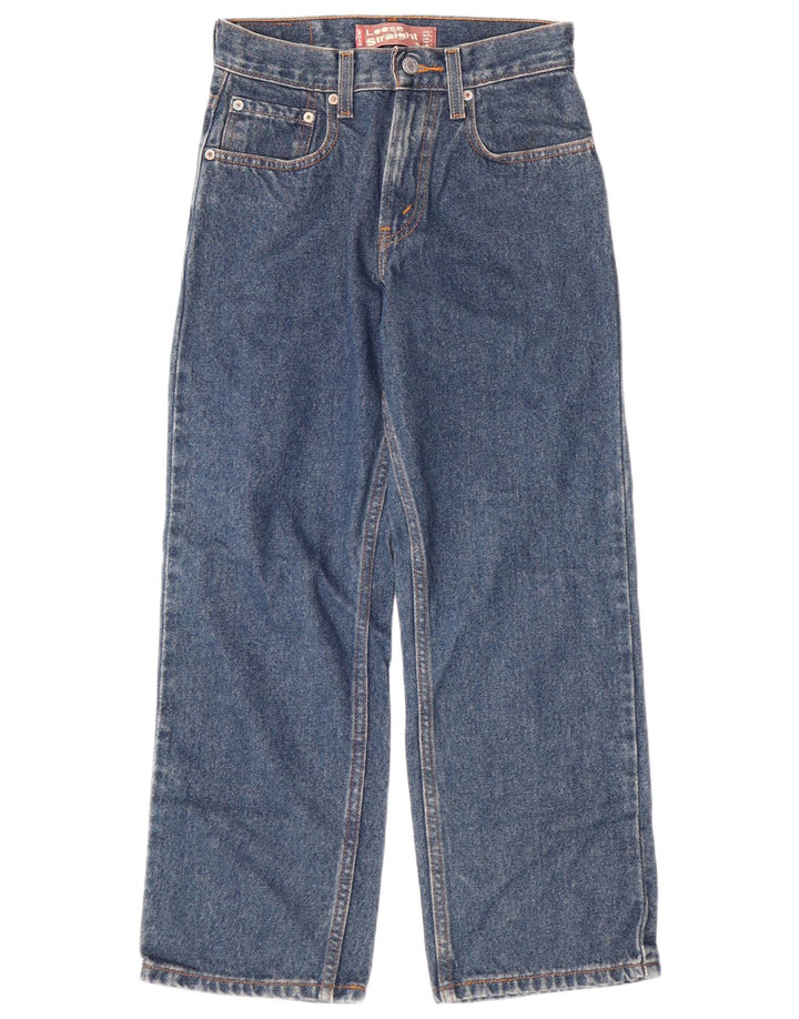 LEVI'S Boys 569 široke ravne traperice 11-12 godina W26 L26 plavi pamuk
