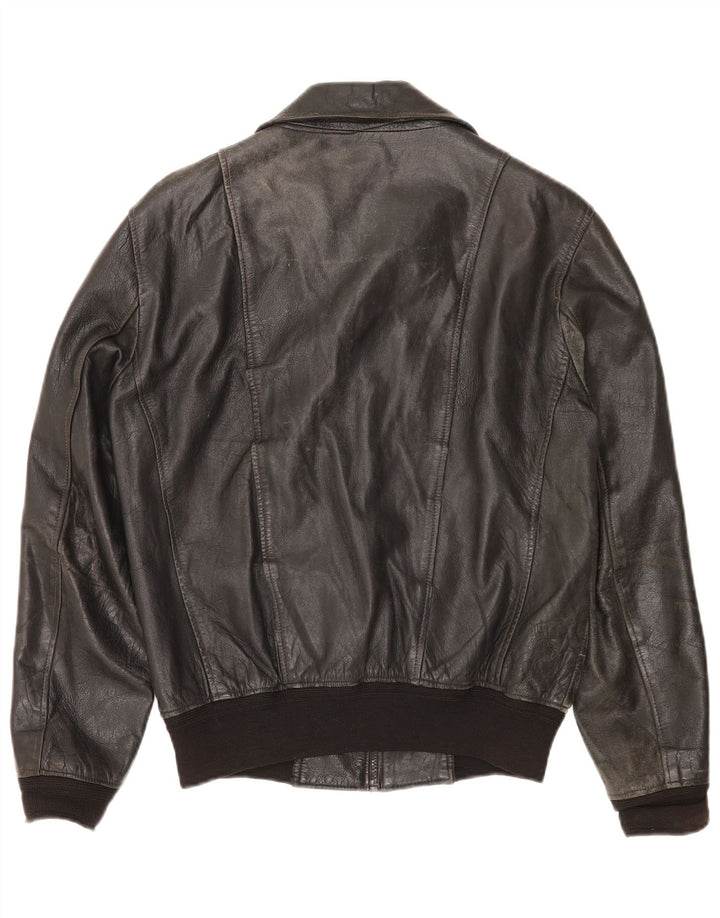 Vintage muška kožna jakna UK 36 Mala crna