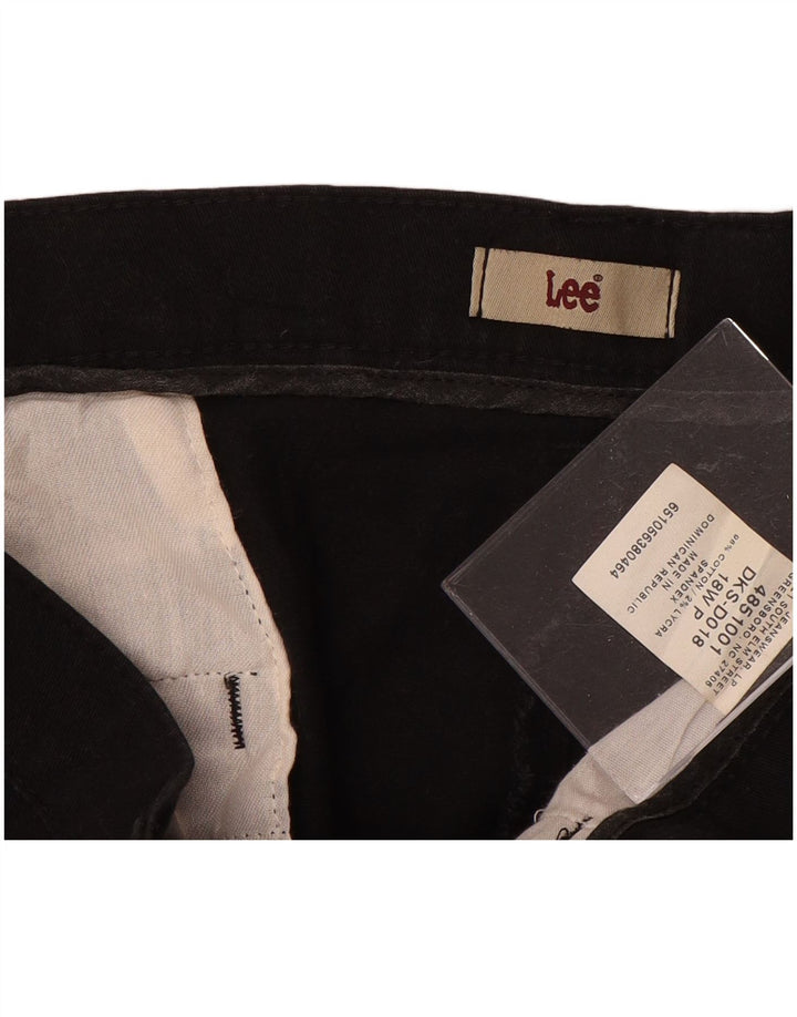 Lee ženske kratke ležerne hlače US 18 2XL W38 L28 crni pamuk