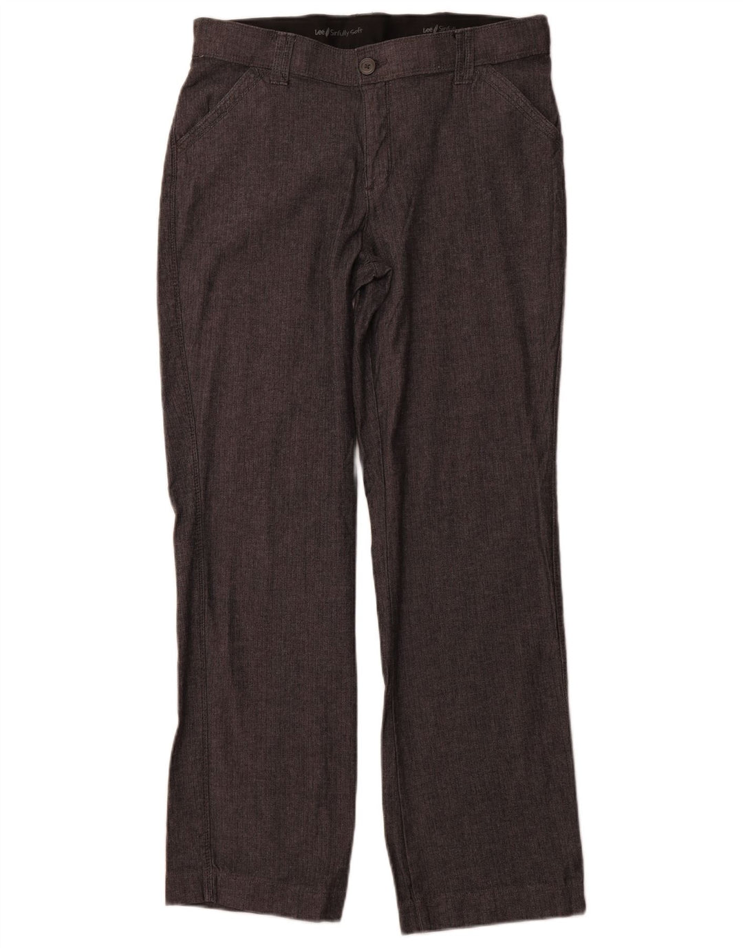 LEE ženske ravne ležerne hlače US 12 Large W32 L31 sive riblja kost