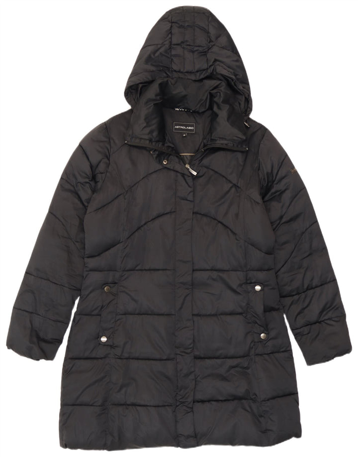 Astrolabio ženska podstavljena jakna s kapuljačom UK 14 veliki crni poliester
