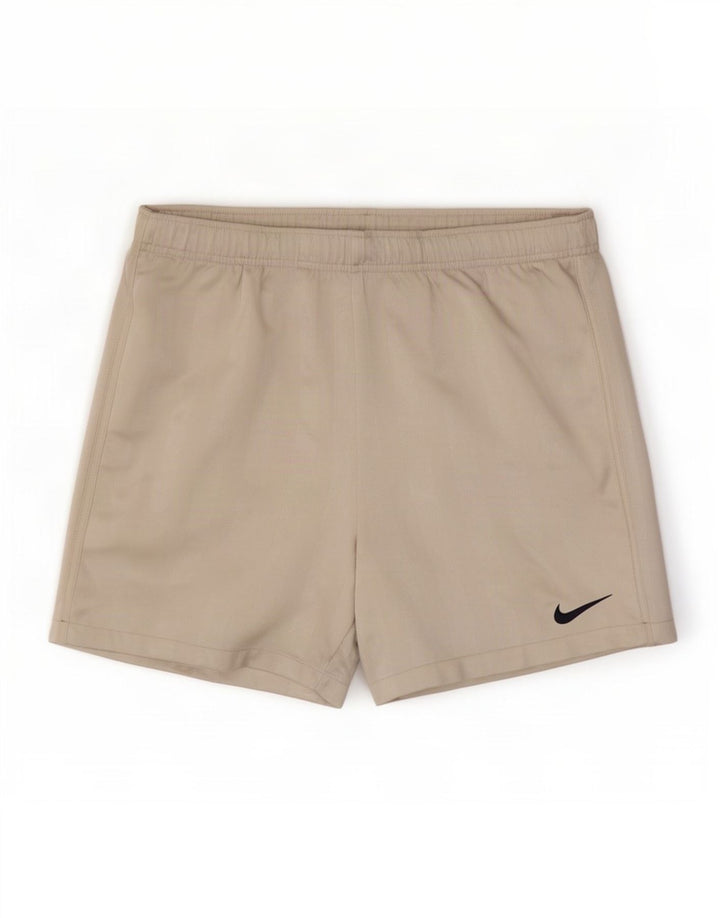 Nike Dri Fit sportske kratke hlače srednje sive pruge od poliestera