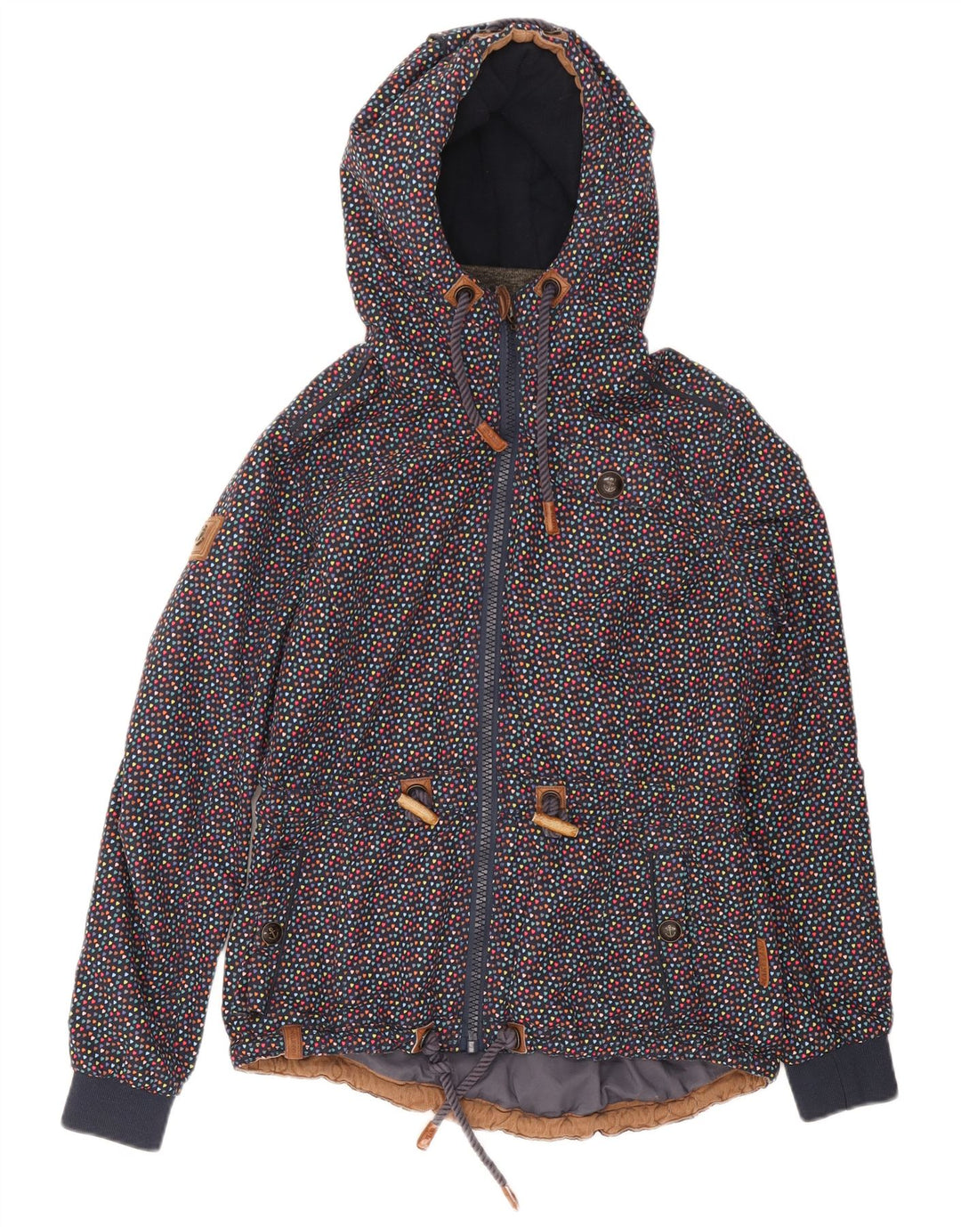 Naketano ženska jakna vjetrovka UK 14 srednje raznobojne fleke