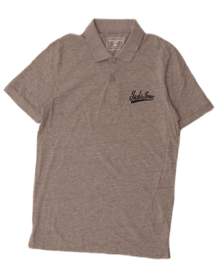Jack & Jones muška polo majica mala siva pamuk