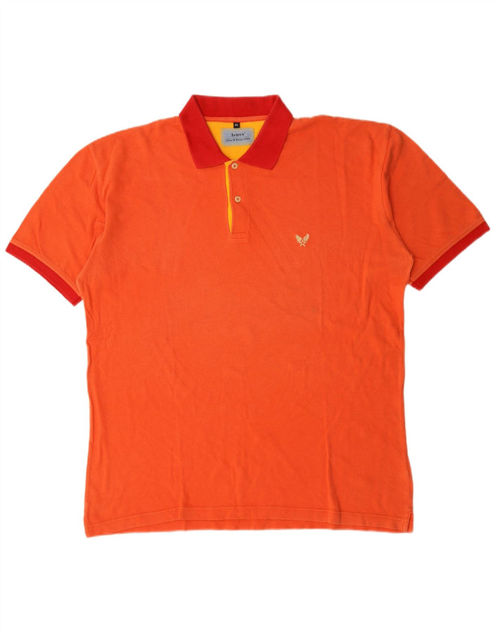 Avirex muška polo majica 2XL narančasti pamuk