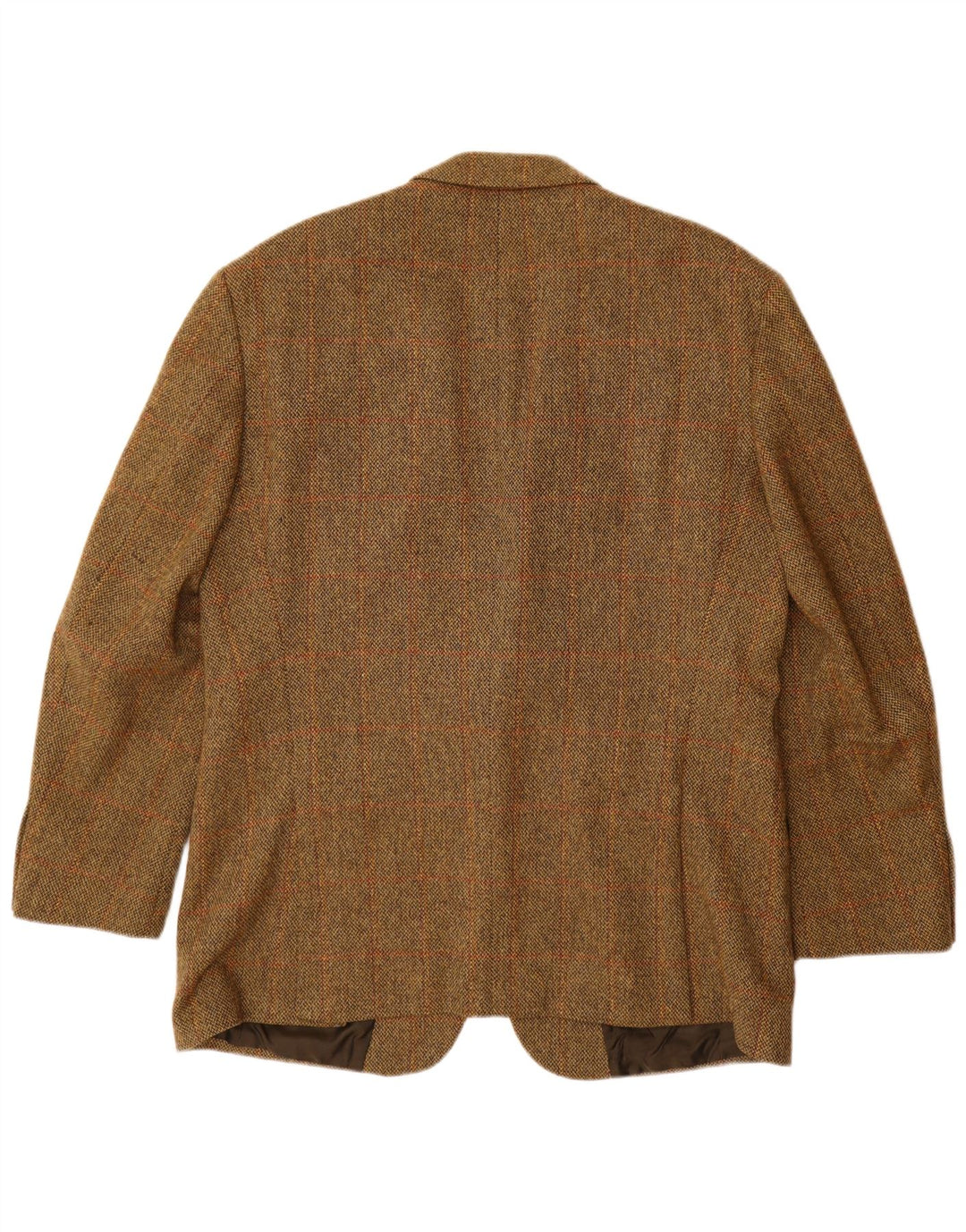 HUGO BOSS Muška jakna sa 2 gumba EU 56 3XL smeđa karirana nova vuna