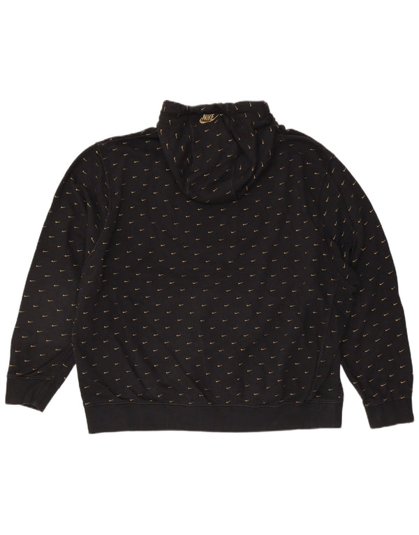 NIKE muška majica s kapuljačom s grafičkim motivima 2XL crni pamuk