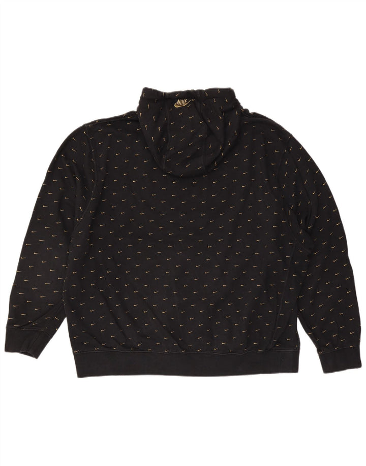 NIKE muška majica s kapuljačom s grafičkim motivima 2XL crni pamuk