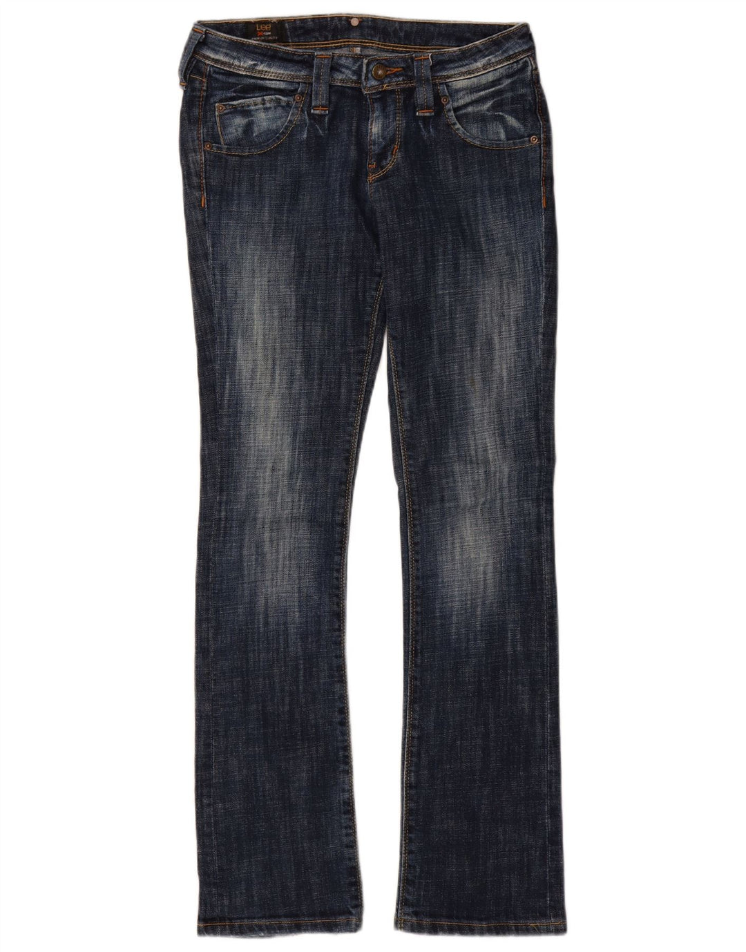 LEE Ženske traperice niskog struka W29 L33 tamnoplavi pamuk