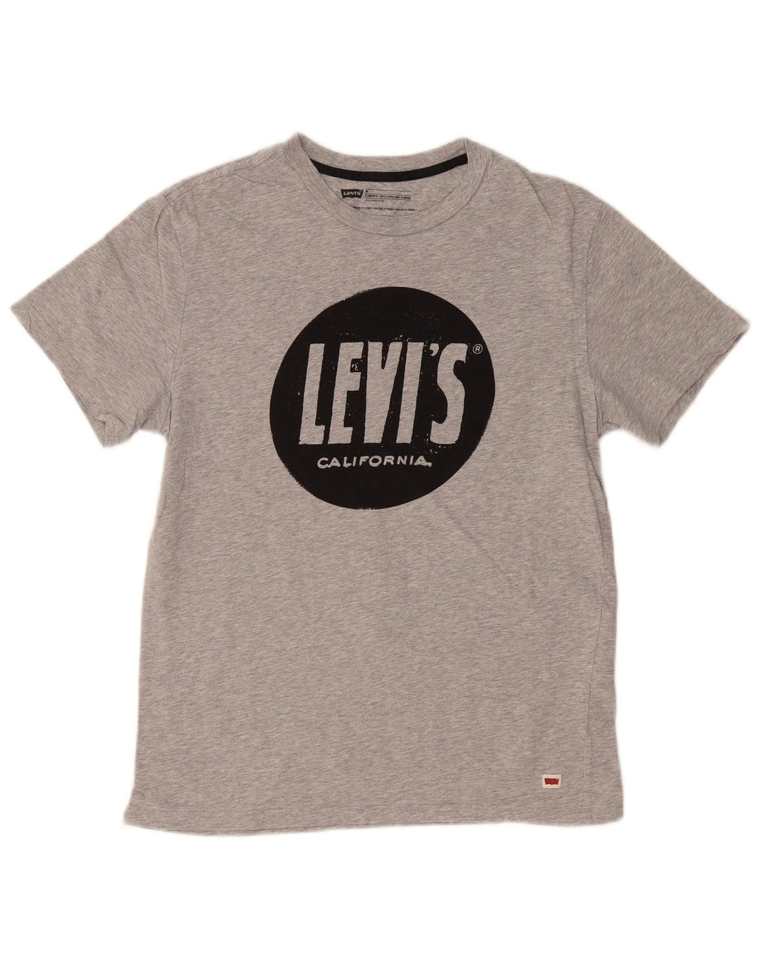 LEVI'S Mens Standard Fit Graphic T-Shirt Top Medium Grey Cotton