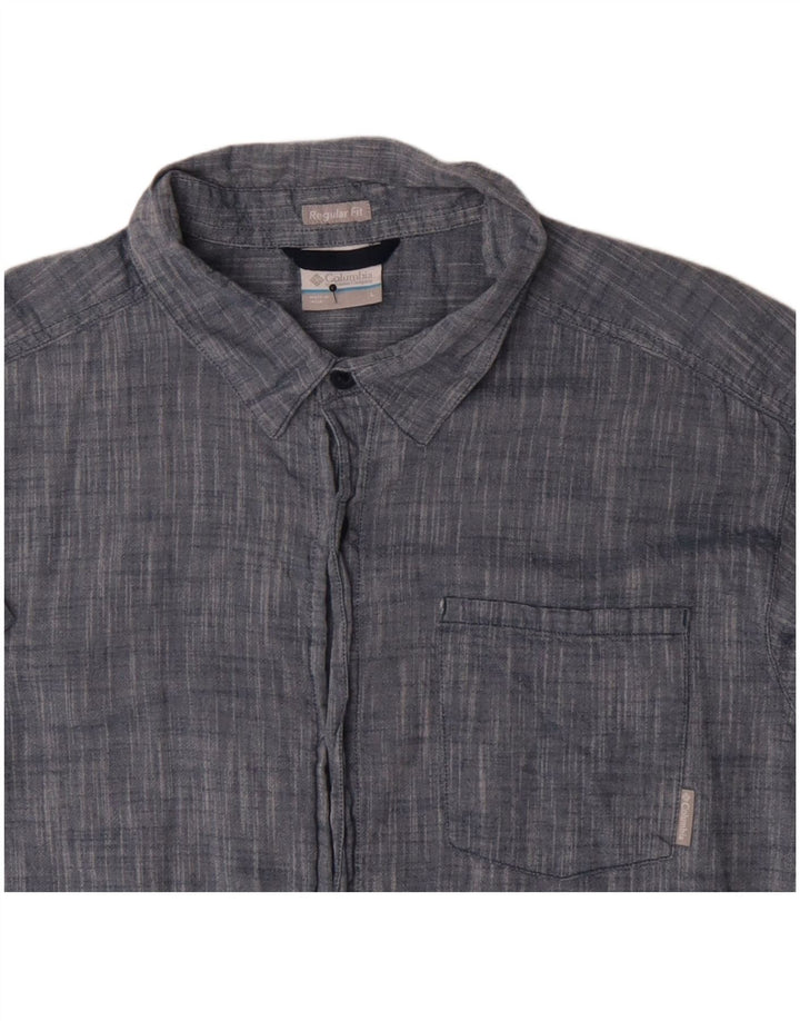 Columbia muška velika plava pamučna majica kratkih rukava regularnog kroja