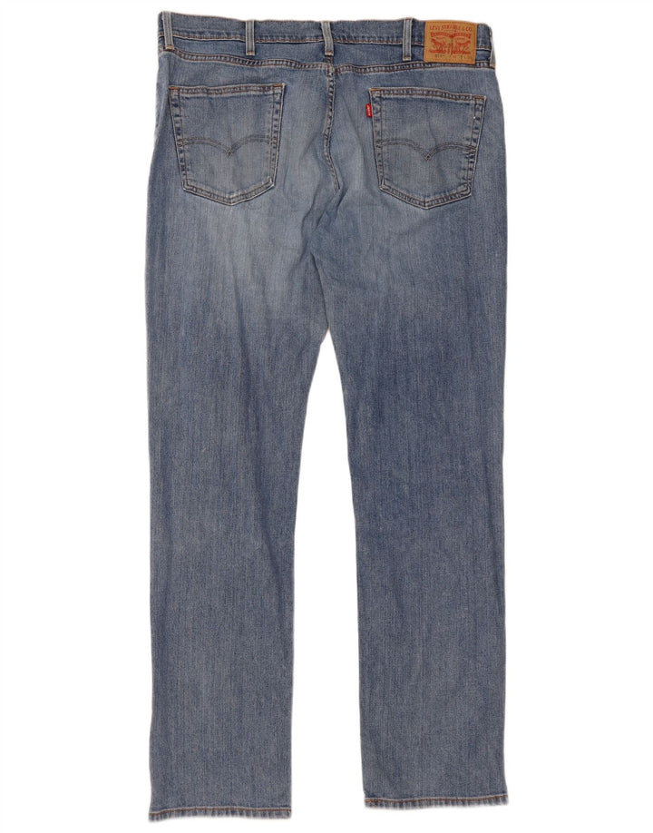 LEVI'S muške 514 ravne traperice W38 L34 plavi pamuk