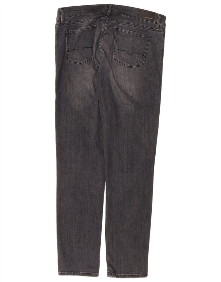 Hugo Boss muške ravne traperice W32 L34 sivi pamuk