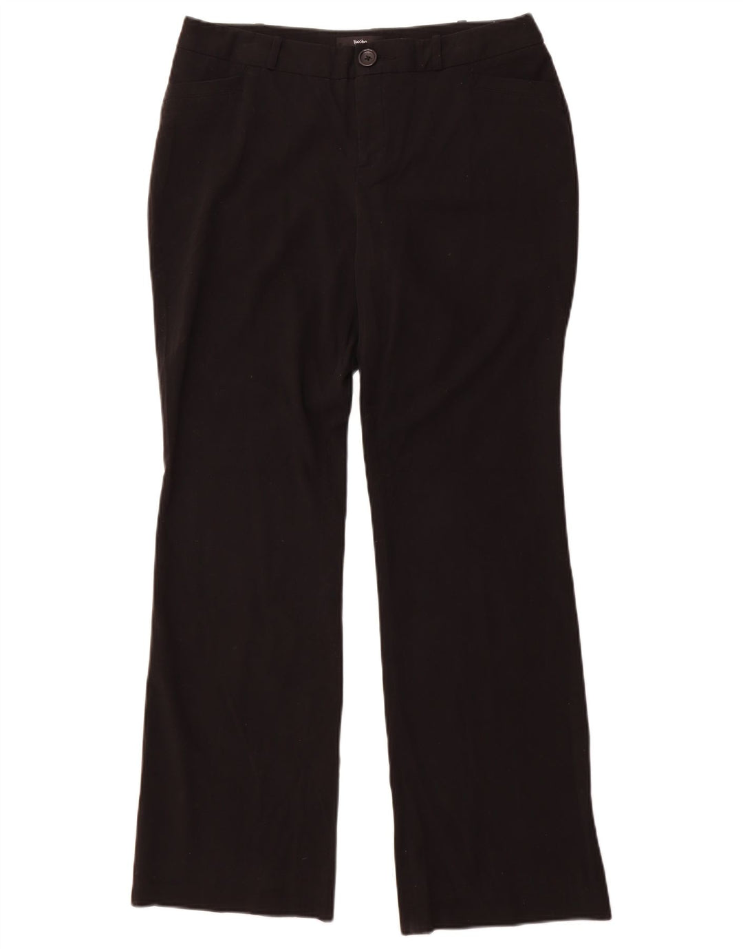 Mossimo ženske ležerne hlače Bootcut US 10 Large W34 L32 crni poliester