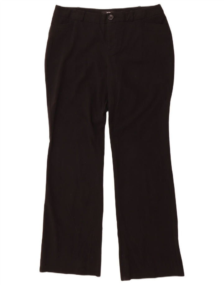 Mossimo ženske ležerne hlače Bootcut US 10 Large W34 L32 crni poliester