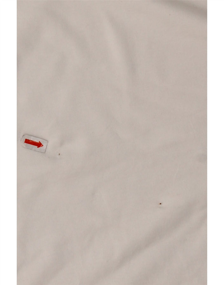 Zara muška majica dugih rukava srednje bijelog pamuka